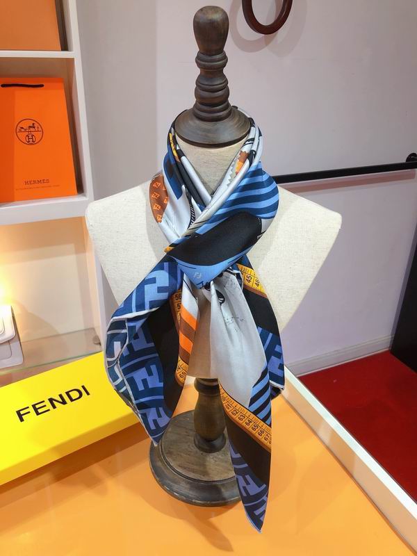 Fendi silk scarf 90X90cm E02 (15)